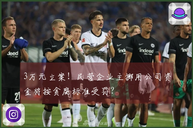 3万元立案！民营企业主挪用公司资金将按贪腐标准受罚？